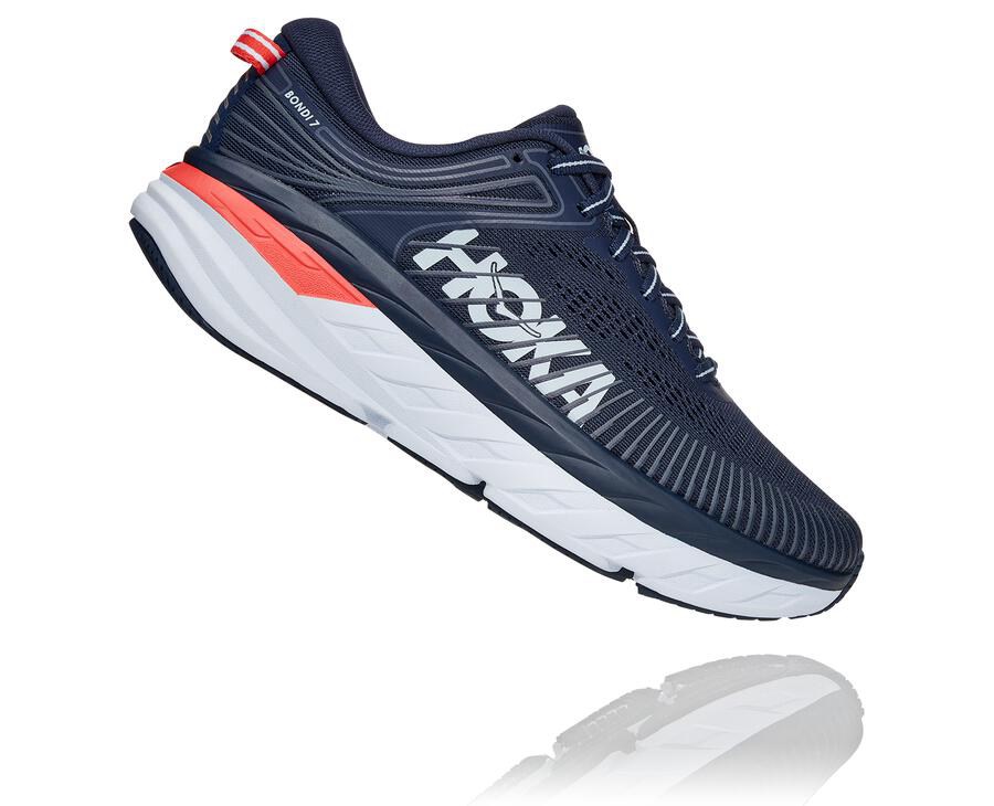 Hoka One One Tenisky Damske Námornícka Modrá/Biele - Bondi 7 - 05794-CHFK